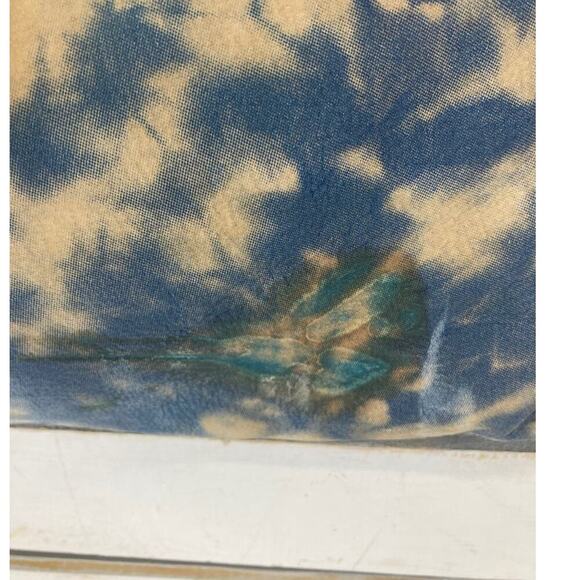 MICHAEL KORS, LARGE TAN, BLUE TIE DYE DUFFLE BAG (ASIS) - Picture 6 of 16